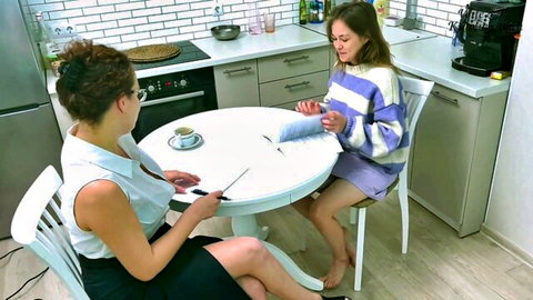 Oksana Katysheva kinky cougar teaches stepdaughter peeing lesson