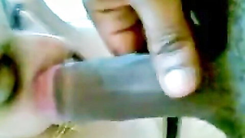 Interracial blowjob closeup, white woman sucks big black cock hungrily