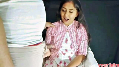 Indian college babe in pink dress gets groped in hardcore anal teaser