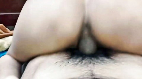 Desi wife in rough anal sex from behind during romantic movie night