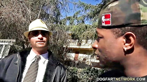 Alexia Gold interracial sex scene thumbnail with dad and black stud outdoors