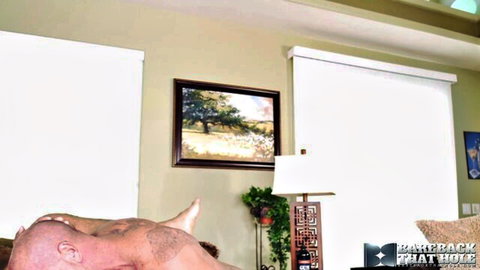 Sterling Johnson takes intense bareback pounding from Jack Dyer's big cock