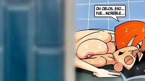 Redhead hentai MILF with huge pierced tits gets pussy fucked by massive cock in shower ecstasy