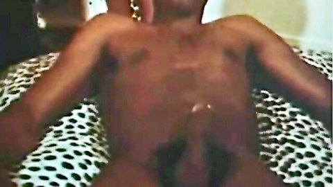 Black stud's thick cock nude on bed in Oreo classic porn