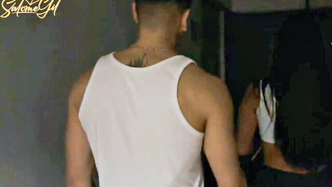 Salome Gil in steamy reunion with muscular man in tank top