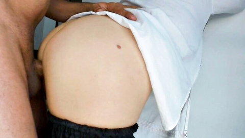 Indian Pooja Bhabhi's curvy ass exposed in doggy style with stepson