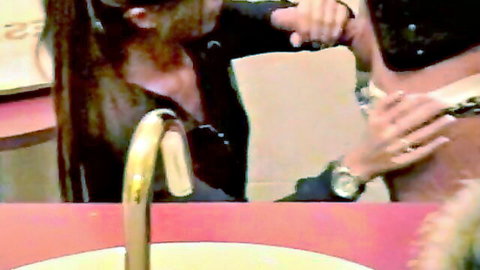 Hot girlfriend with long hair teased by boyfriend's hands on her curves
