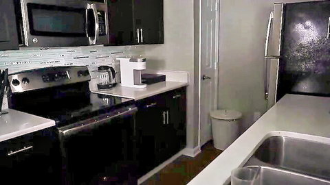 Homemade BBW GF squirting during intense kitchen sex