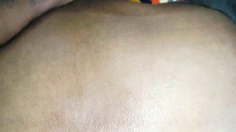 Curvy South Asian babe bent over naked showing bare ass cheeks from behind
