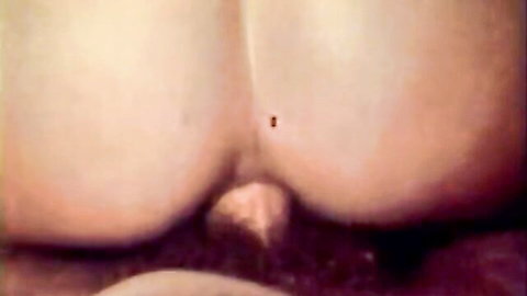 Vintage retro close-up of pale woman's buttocks and anus in historic erotica