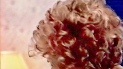 Vintage 70s porn curly haired woman from behind in extreme classic