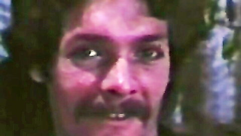 Mike Ranger close-up tease in retro porn with Desiree Vincent