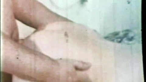 Chrissy Beauchamp's retro blowjob on Jeff Conrad, close-up hands and flesh