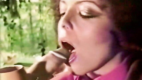 Holly McCall intense oral close-up in Swedish Erotica vintage scene