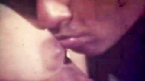 Vintage facesitting close-up with perky tits and monster cock tease