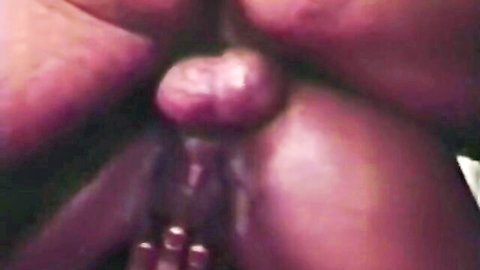 Curvy black girl hairy pussy licked closeup in classic porn