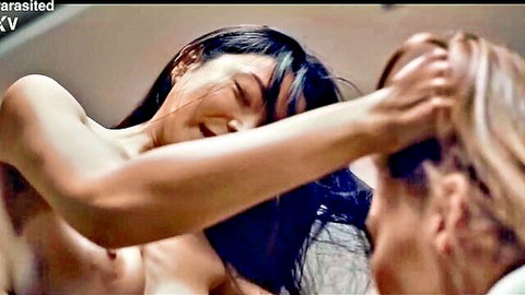 Rae Lil Black possesses and intimately engages Sonya Blaze in nude lesbian scene