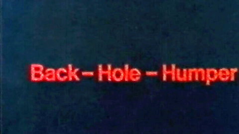 Retro Color Climax back hole humper with anal dildo action and fishnets