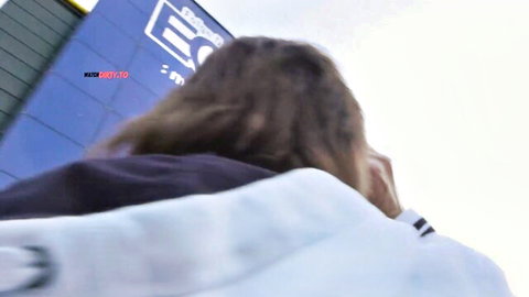 Lena Nitro in white hoodie, blonde ready for intense pounding