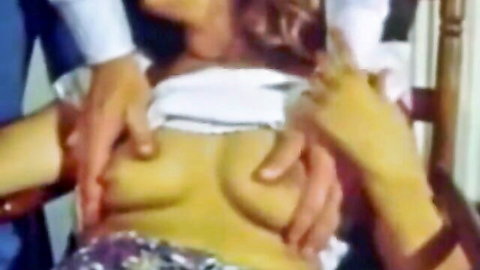 Vintage country girl big tits groped in explicit bedroom scene