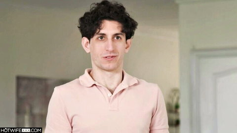 Caitlin Bell's boy toy in steamy 4K adventure, handsome curly-haired guy