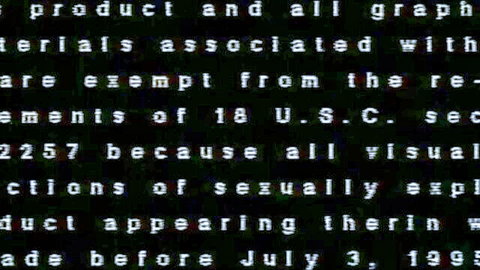2257 exemption notice for pre-1995 sexually explicit vintage porn content