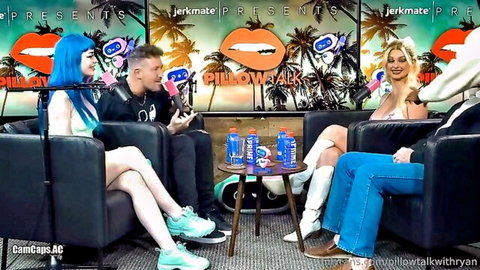 Jewelz Blu in sexy blue hair Pillow Talk interview with dirty talk vibes