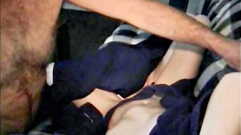 Petite hooker banged in missionary by guy while friend films amateur sex