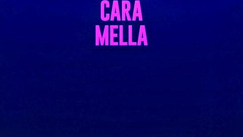 Cara Mellara pornstar title banner on blue background