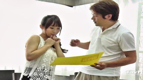 Yui Misaki in teasing JAV scene, coy expression with partner