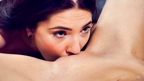 Alya Stark intimately kissing partner's neck in steamy couple sex scene