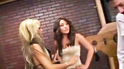 Carmen Moore as mean bitch mistress dominates slave couple