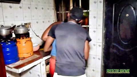 Hot spouse friend fucked by BBC in kitchen