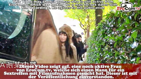 Chinese teen in outdoor tease before wild group sex and cumshot