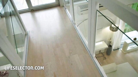 Lily Blossom in modern loft for naughty prankster punishment sex
