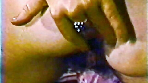 Manicured fingers spreading open wet hairy pussy lips exposing pink vagina entrance