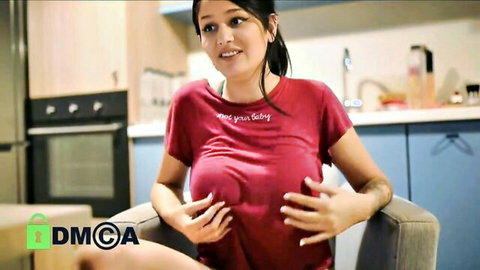 Sexy Teddyfleece teasing big breasts in tight red top cam show