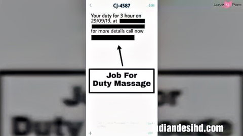 Indian Desi duty massage job ad screenshot from ind iananddesi.com