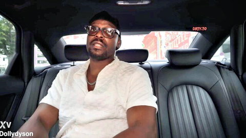 Dolly Dyson seduces black Uber driver in car POV with massive BBC