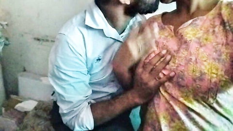 Desi bhabhi passionately embraced and kissed by step-brother in forbidden intimacy