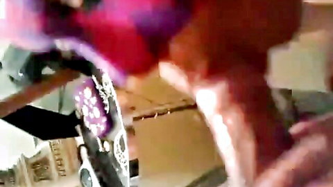 Experienced GF's intense blowjob with mouth full of cum close-up