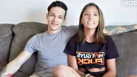 Jayden and busty brunette tease in explicit tee before BDSM pounding