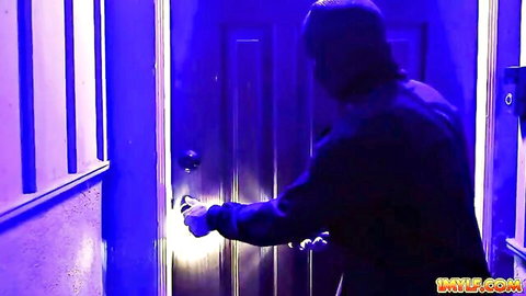 Aaliyah Love's home invaded by masked burglar in dark bedroom