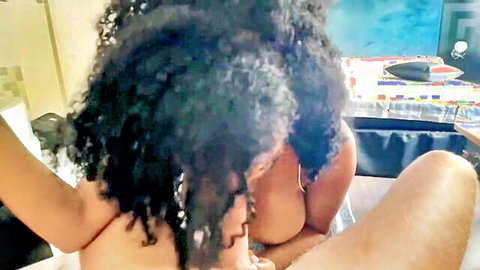 AduaExotica and ebony friend in intimate POV sex embrace