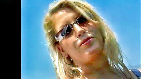 Blonde MILF in sunglasses outdoors, Heatwave Video thumbnail