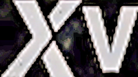 Mysterious white XV logo on black background for Underground Cave adult video
