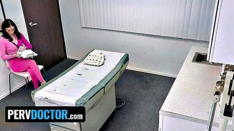 Celestina Blooms in pink scrubs sitting in doctor's office thumbnail