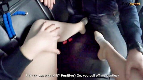 Russian mistress pulls off panties in POV domination tease