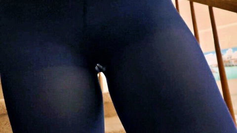 Amilia Onyx in sheer black pantyhose, teasing crotch close-up