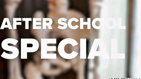 Tattooed MILF in After School Special sloppy blowjob and cumshot scene